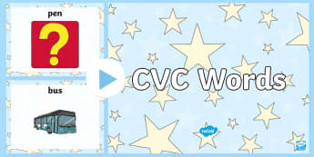 CVC Words Reading PowerPoint Activity - read, CVC, books, reading, literacy, phonics, cvc, powerpoint