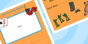 My Learning Journey Front Cover Toys Themed - toys, journey