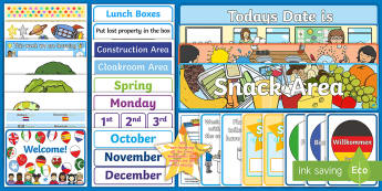 EYFS New Classroom Set Up Resource Pack - EYFS New Class Display