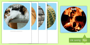 Sensory Words (Touch) Display Photo Cut-Outs - Australia, EYLF, senses, kindergarten, preschool, nursery, reception, pre-primary, prep, display,Aus