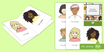 Emotions and Feelings Emergent Reader - Happy, Sad, Angry, Excited, Surprised, Silly, Worried, Emotions, All About Me, Early Reader, Guided 