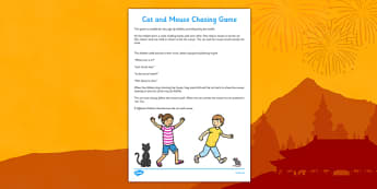 Cat and Mouse Chinese New Year Themed Chasing Game - can and mouse, chinese new year, themed, chasing game