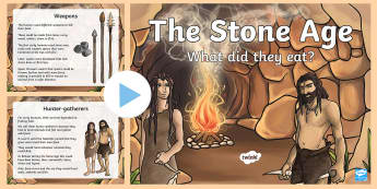 Stone Age Food Lesson PowerPoint - stone age, food, history, ppt