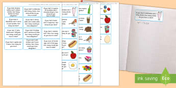 Addition Word Problem Maths Challenge Sticky Avery Labels - Maths, Problems, Word Problems, KS1, Key Stage One, Scenario, Challenges, Stickers