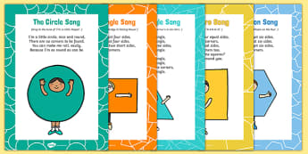 2D Shapes Songs and Rhymes Resource Pack