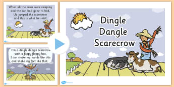 Dingle Dangle Scarecrow Nursery Rhyme PowerPoint - scarecrow