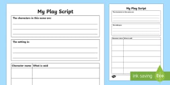 Play Script Templates - roleplay, role play, act, drama, scripts