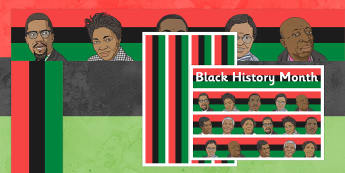 Black History Month Display Borders - display borders, black, history