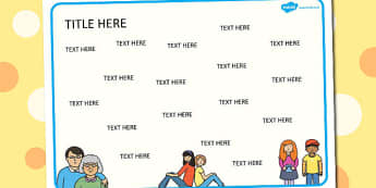 Ourselves Themed Editable Word Mat - literacy, words, writing