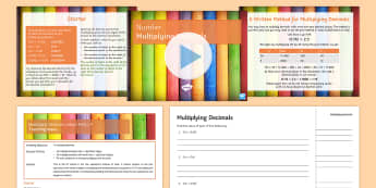 Half Term 1: Number Lesson Pack 19: Multiplying Decimals - Product, Place, Value, Times, Problems