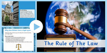 The Rule of the Law PowerPoint - rule, law, powerpoint, rules, fairness, fair
