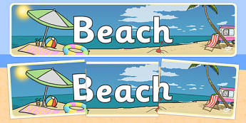 Beach Themed Banner - seaside, summer, holidays, header
