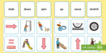 Forces and Motion Matching Cards - forces and motion, forces, motion, matching, match, activity, cards