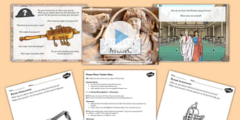 Roman Music Lesson Teaching Pack - romans, music, history, pack