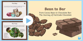 KS2 World Fair Trade Day Chocolate Information PowerPoint - World Fairtrade Day, chocolate, cooperative, Ghana, cocoa, cocoa bean, cocoa pod, fair, set price, s - World Fairtrade Day, chocolate, cooperative, Ghana, cocoa, cocoa bean, cocoa pod, fair,