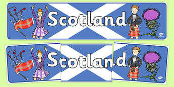 Scotland Display Banner - Scotland, Olympics, Olympic Games, sports, Olympic, London, 2012, display, banner, sign, poster, activity, Olympic torch, flag, countries, medal, Olympic Rings, mascots, flame, compete, events, tennis, athlete, swimming