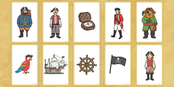 Pirate Story Telling Prompt Cards - pirate, prompt, cards, story
