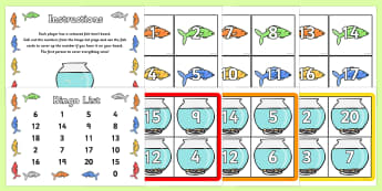 Number Bonds to 20 Bingo - Number bonds, Counting to 20, Adding to 10, Bingo Counting, numeracy, numbers, number patterns, number bonds, bingo, bonds to 20, rainbow facts