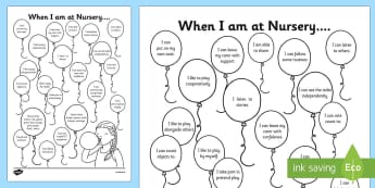 EYFS Balloons Themed On Entry to Nursery Assessment Record - EYFS assessment, inital assessment, nursery assessment, reception assessment, nursery, reception, fs1, fs2, foundation stage, 