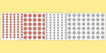 100 Coins Maths Mat 1p, 2p, 5p and 10p - 100, 1p, penny, coin mat, coin, mat, penny