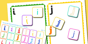 i and j Confusing Letter Sorting Activity - letters, sorting 