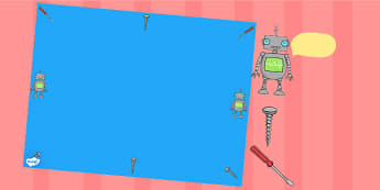 Robot Themed Editable PowerPoint Background Template - robot, editable powerpoint, powerpoint, background template, themed powerpoint, editable, robot themed