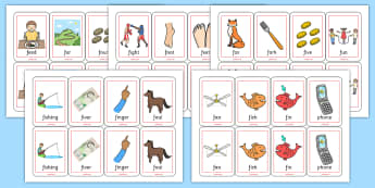 Initial f Sound Playing Cards - initial f, sounds, playing cards