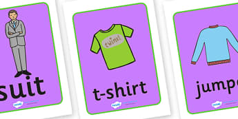 Clothes Display Posters - Clothes shop Role Play, clothes shop resources, shop, till, buy, money, clothes, ourselves, shoes, role play, display, poster, Display Posters, A4, display, posters