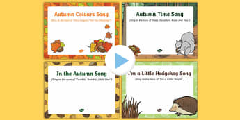 Autumn Songs and Rhymes PowerPoints Pack