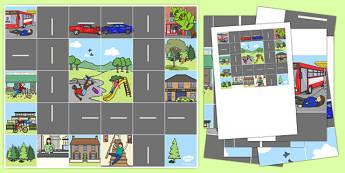 Bee Bot Emergency Rescue Mat - Paramedics, ambulance, 999, emergency, rescue, help, Forwards, backwards, left, right, clear, pause, buttons, stop, travel, park, houses, shop, school, grocery, bus stop, ambulance station