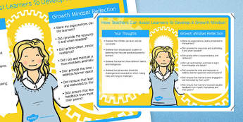 How Teachers Can Assist Learners to Develop a Growth Mindset - teacher information, support, KS2, key stage 2, growth, learning