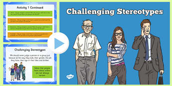 KS2 Challenging Stereotypes Activity PowerPoint