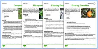 Gardening Club Summer 1 Activity Pack