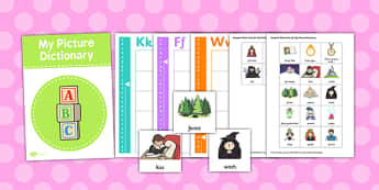 Picture Dictionary Fairytale Word Cards - dictionary, fairytale