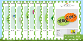 Paper Plate Spider Web With Handprint Spider Craft Instructions