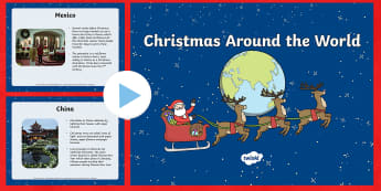 Christmas Around the World PowerPoint - Christmas, Powerpoint, Cultures, Santa Claus, around the world