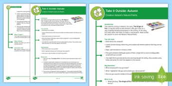 KS2 Take It Outside: Autumn Creative - Nature's Natural Paints Activity - Origin of Fire, Outdoor and Woodland Learning, Wonder Investigate Learn Discover, Forest School, Out