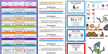 EYFS Bumper Planning and Resource Pack to Support Teaching on The Snowman - Christmas, eyfs planning, early years planning