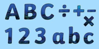 Blue Abyss Display Lettering - water, under the sea, blue, water, deep sea diving, abyss, underwater, shipwreck.
