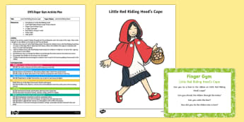 EYFS Little Red Riding Hood's Cape Finger Gym Plan and Resource Pack