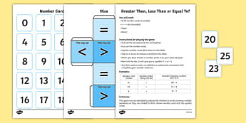 Greater Than, Less Than or Equal To Game