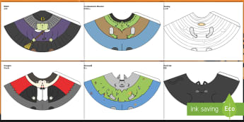 Halloween Cone People English/Mandarin Chinese - Halloween Cone Characters - halloween, craft, cone, characters, haloween, halloweeen, hallowen, hall