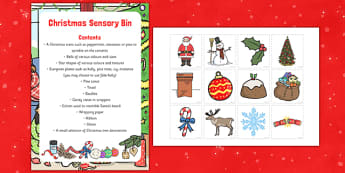 Christmas Sensory Bin and Resource Pack - christmas, sensory bin, resource, pack