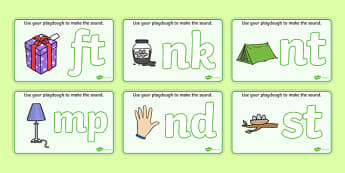 Blends & Clusters Playdough Mats - Playdough mat, playdough resources, phase 4, phase four, DfES, letters and sounds, literacy, alphabet, letters, playdough 