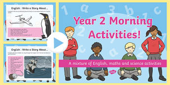 Year 2 Morning Activities PowerPoint