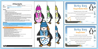 Penguin Matching EYFS Busy Bag Plan and Resource Pack - Antarctic, Polar, Penguin, busy bag, matching, match