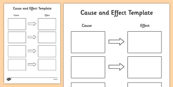 Cause and Effect Anchor Chart - cause and effect, cause and effect template, graphic organiser