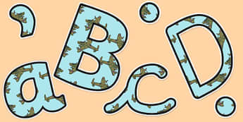 World War Two Aeroplane Themed Display Lettering - ww2, aeroplane