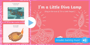 Diwali I'm a Little Diva Lamp PowerPoint