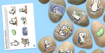 Story Stone Image Cut Outs to Support Teaching on Jasper's Beanstalk - Story stones, stone art, painted rocks,  storytelling, Jasper's Beanstalk, Nick Butterworth, Mick Inkpen, plants and growth